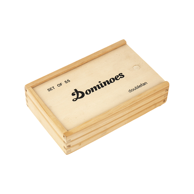 Gỗ nguyên bản đôi chín hộp gỗ domino