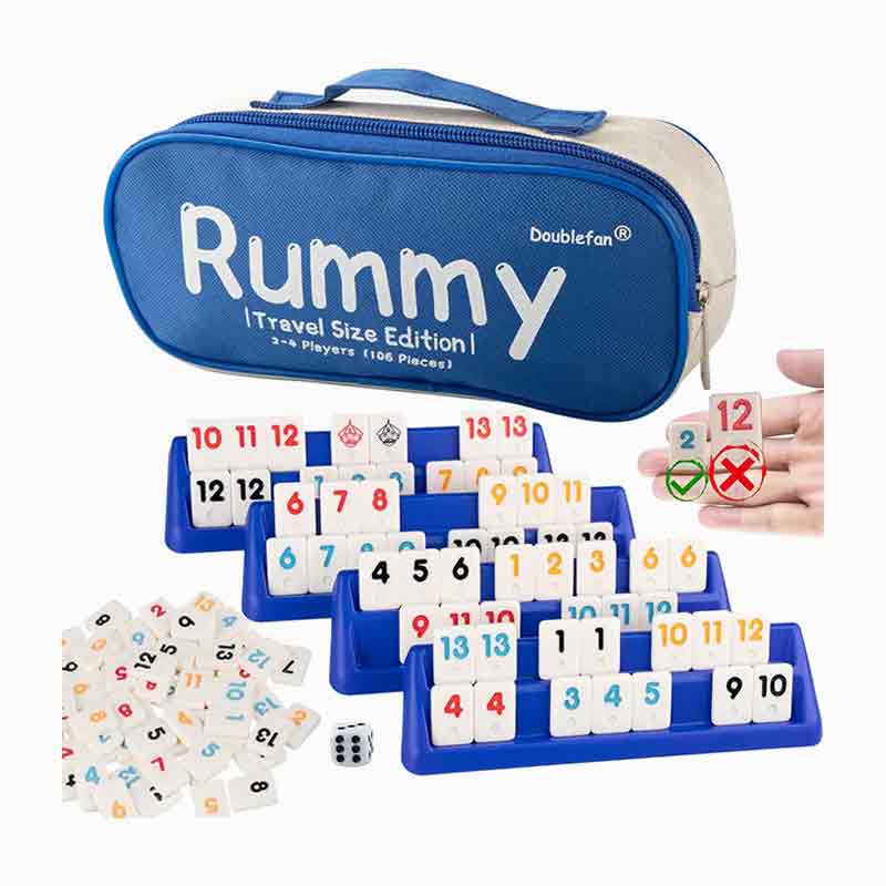 4 người chơi bộ du lịch di động bộ Rummy